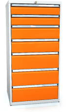 Schubladenschränke 1373 x 710 x 600 - 7x Schubladen